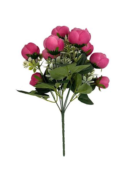 Bukiet pełników 35 cm różowy