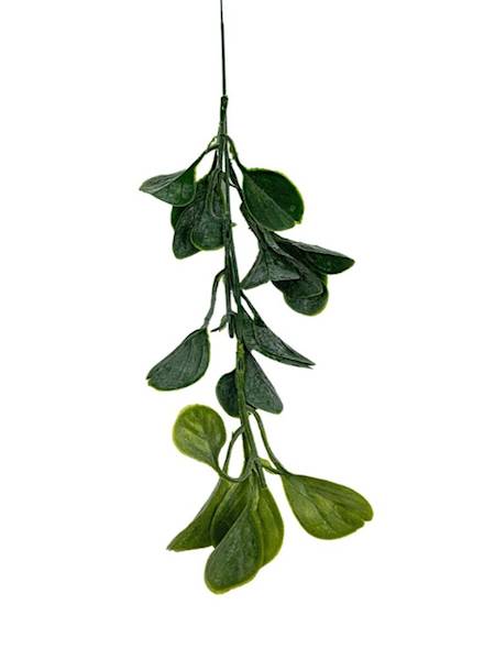 Gałązka liści plastikowa 50 cm zielona