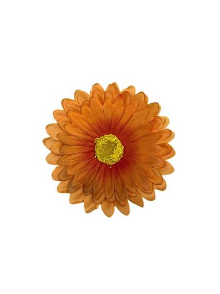 Gerbera główka 11 cm pomarańczowa