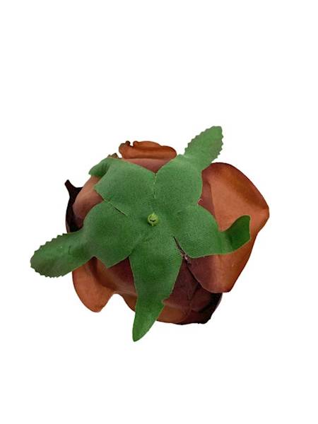 Róża główka 9 cm brązowa