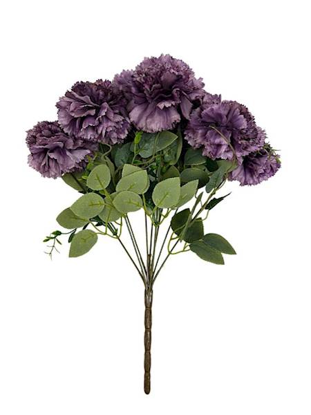 Bukiet goździków 48 cm fioletowy