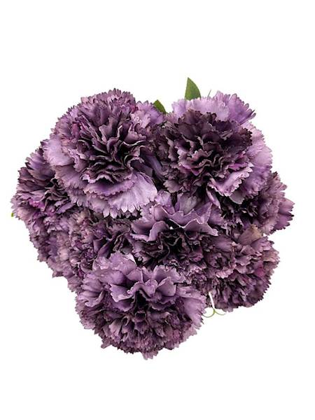 Bukiet goździków 48 cm fioletowy