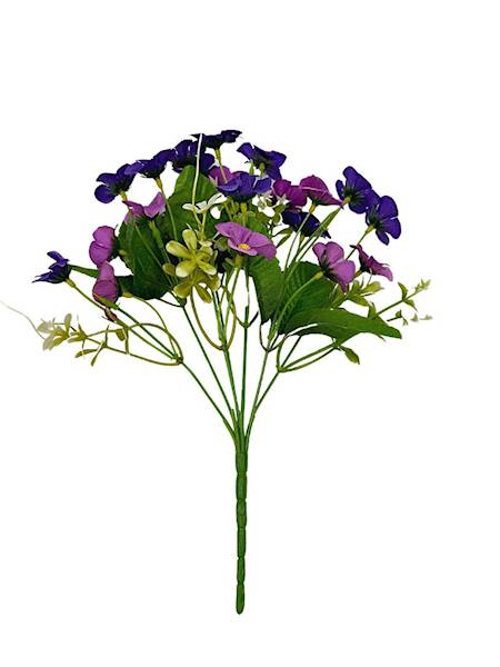 Bukiet kwiatuszków 30 cm ciemny fiolet