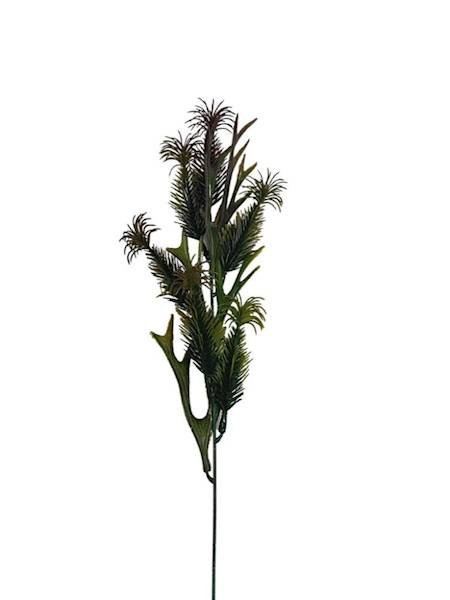 Gałązka iglasta 53 cm bordowo zielona