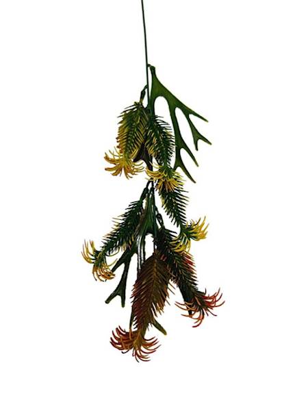 Gałązka iglasta 53 cm pomarańczowo żółta