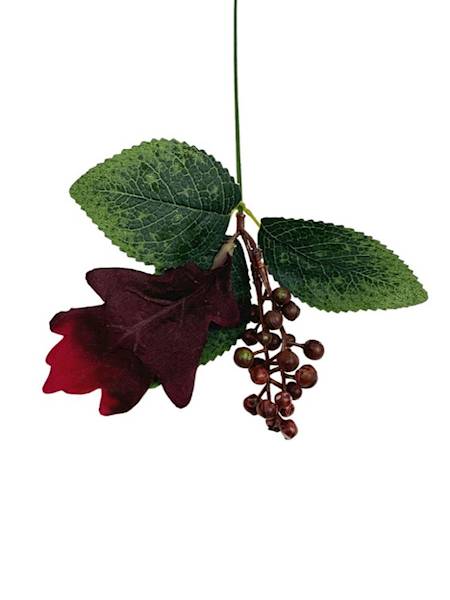 Dodatek jesienny pik dąb 40 cm bordo