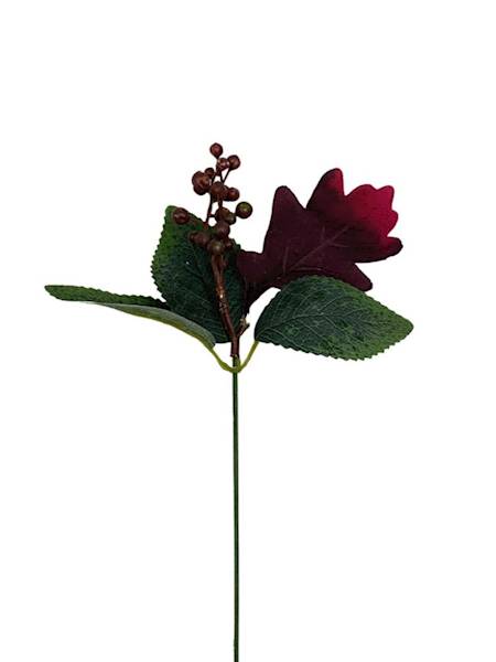 Dodatek jesienny pik dąb 40 cm bordo