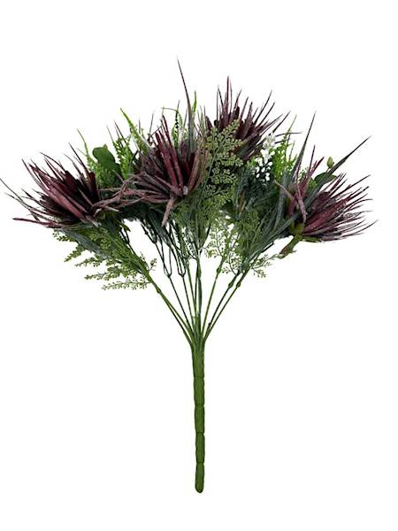 BUKIET Z OSTAMI 44 CM BORDO