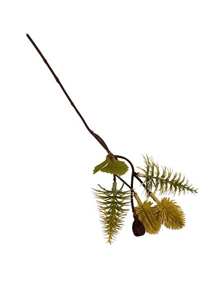 Dodatek jesienny czosnek gałązka 33 cm kremowy