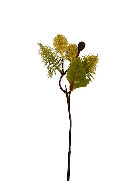 Dodatek jesienny czosnek gałązka 33 cm kremowy