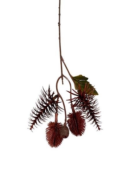 Dodatek jesienny czosnek gałązka 33 cm bordowy