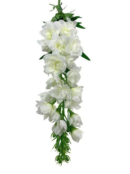 Ostróżka gałązka 71 cm biała