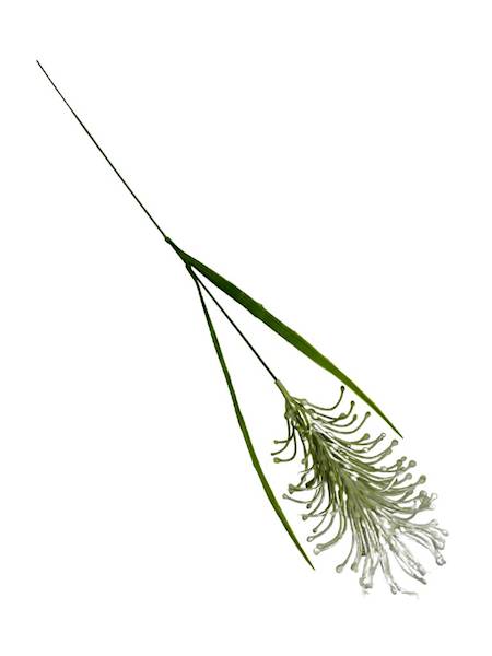 Dodatek trawa ozdobna 54 cm biały