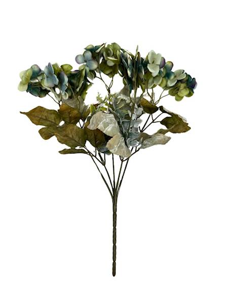 BUKIET HORTENSJI 33 CM TURKUS I ZIELONY