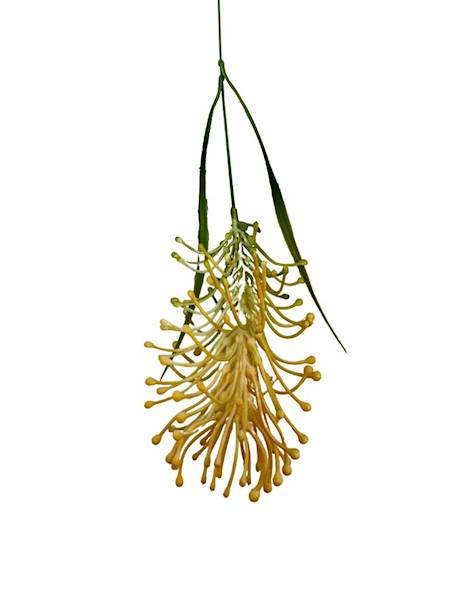 Dodatek trawa ozdobna 54 cm żółty