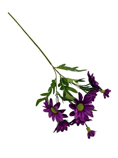 Margaretki gałązka 60 cm ciemny fiolet