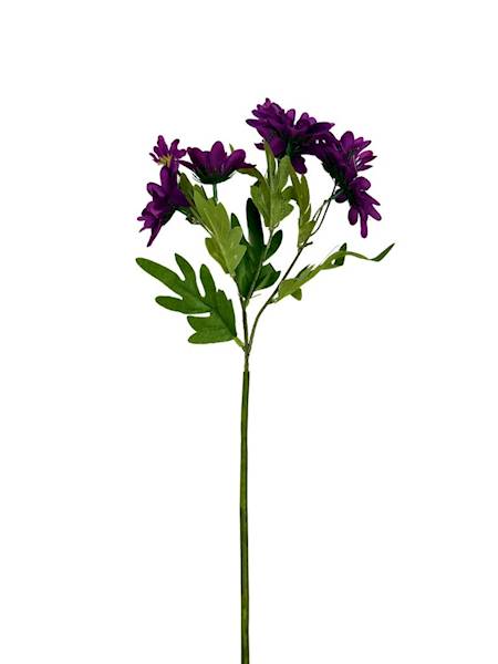 Margaretki gałązka 60 cm ciemny fiolet