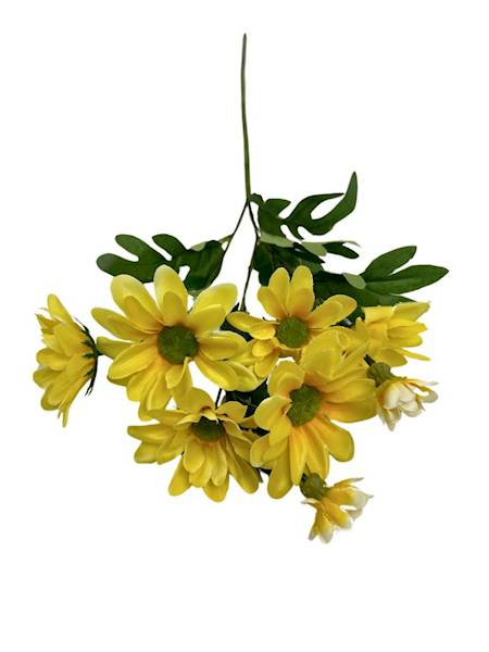 Margaretki gałązka 60 cm żółte