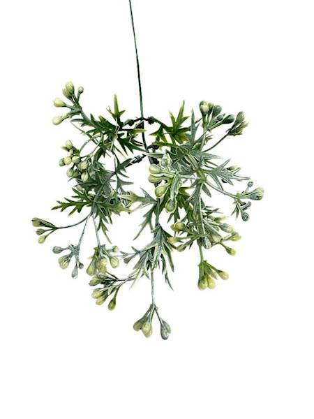 Dodatek plastikowy z kulkami 48 cm bielony