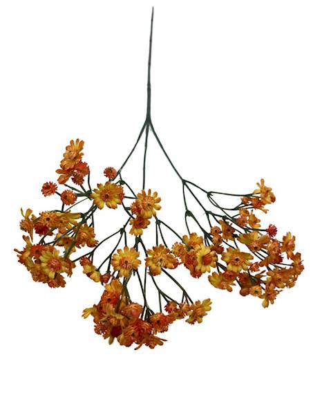 GAŁĄZKA KWITNĄCA 66 CM POMARAŃCZOWA