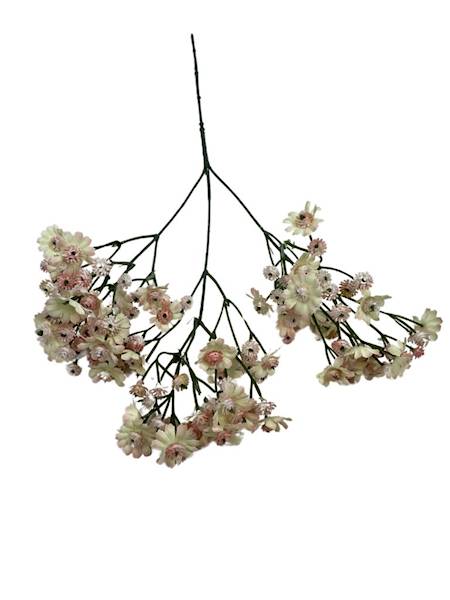 GAŁĄZKA KWITNĄCA 66 CM KREM I JASNY RÓŻ