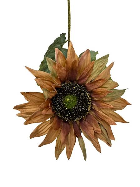 Słonecznik gałązka 65 cm brązowy