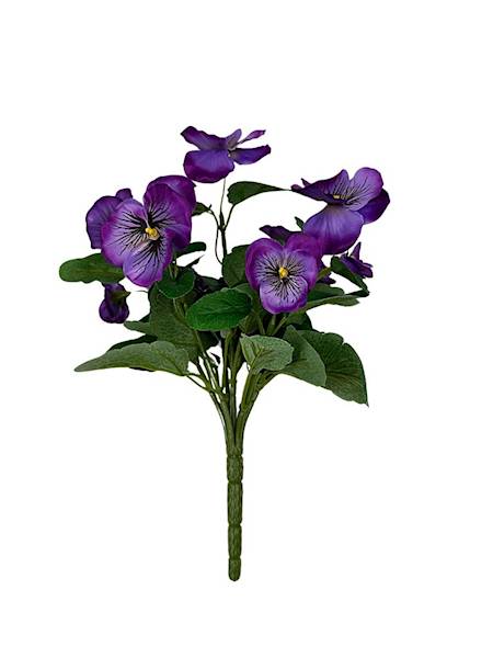 Bukiet bratek 30 cm mocny fiolet