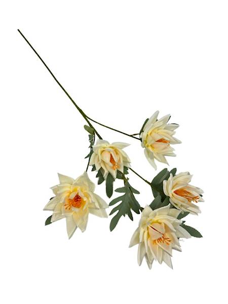 Dalia gałązka 72 cm kremowa