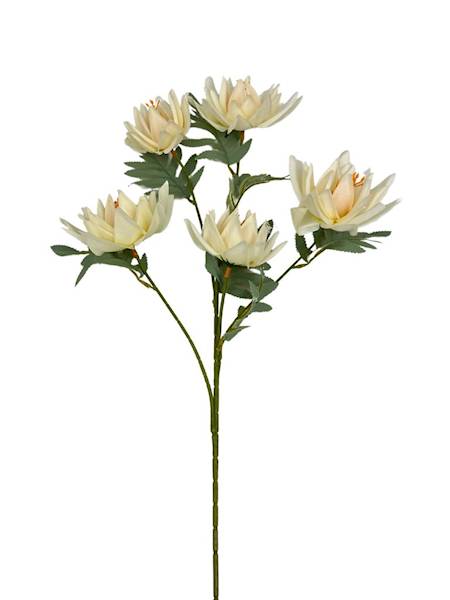 Dalia gałązka 72 cm kremowa