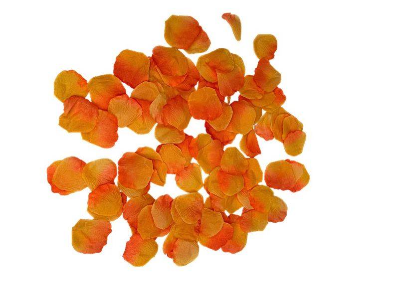 Płatki róż pomarańczowe
