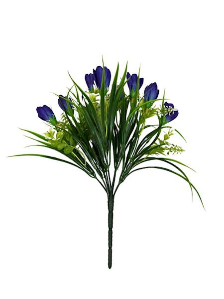 BUKIET KROKUSY 35 CM CIEMNY FIOLET