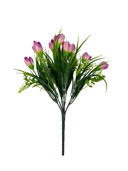 BUKIET KROKUSY 35 CM RÓŻOWY 