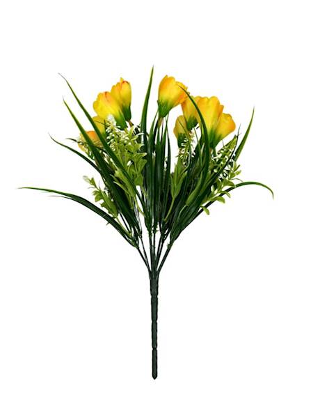 BUKIET KROKUSY 35 CM ŻÓŁTY 