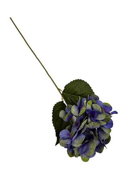 HORTENSJA GAŁĄZKA 60 CM FIOLETOWO ZIELONA