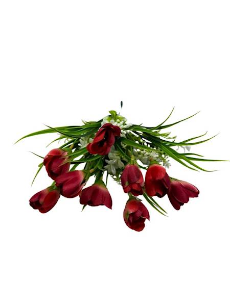 BUKIET KROKUSY 35 CM CZERWONY