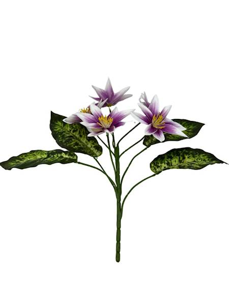 BUKIET KLEMATISÓW 28 CM FIOLETOWY