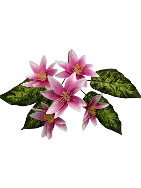 BUKIET KLEMATISÓW 28 CM RÓŻOWY