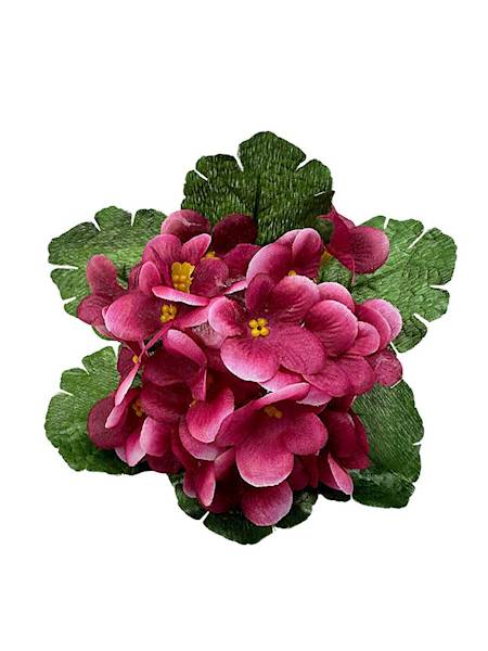 FIOŁEK PRYMULKA BUKIET 21 CM CIEMNY RÓŻ