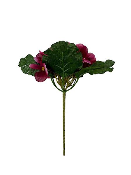 FIOŁEK PRYMULKA BUKIET 21 CM CIEMNY RÓŻ