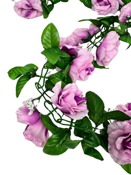 GIRLANDA RÓŻANA 145 CM JASNY RÓŻ