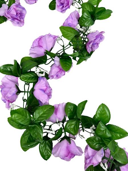GIRLANDA RÓŻANA 145 CM JASNY FIOLET