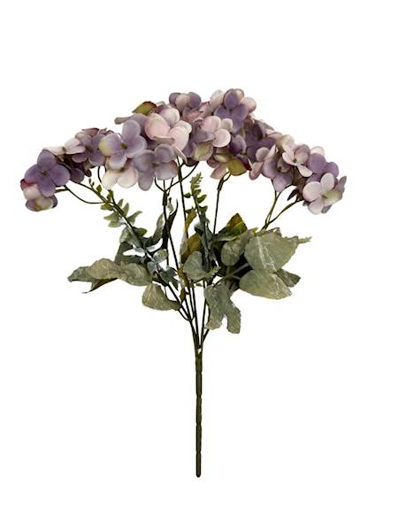 BUKIET HORTENSJI 33 CM JASNY FIOLET
