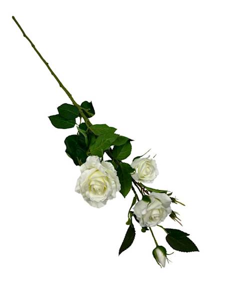 Róża gałązka 77 cm jasny kremowy