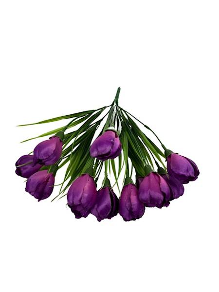 BUKIET KROKUS 26 CM PURPUROWY