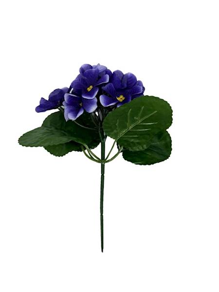 FIOŁKI BUKIET 20 CM CIEMNY FIOLET