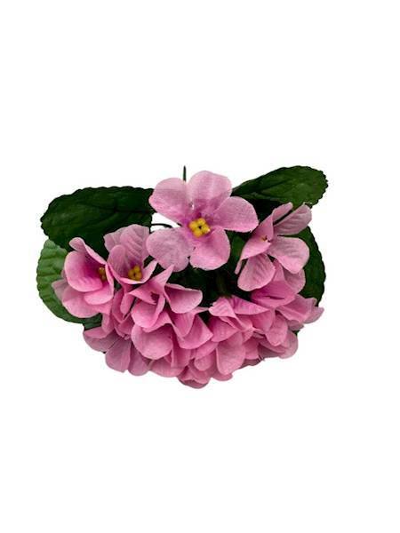 FIOŁKI BUKIET 20 CM RÓŻOWY