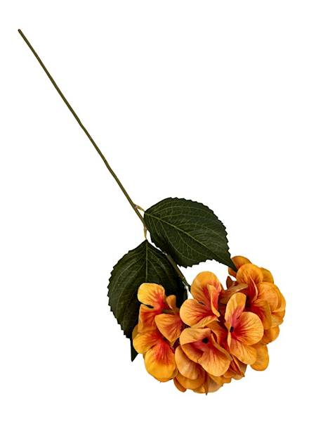 HORTENSJA GAŁĄZKA 60 CM POMARAŃCZOWA