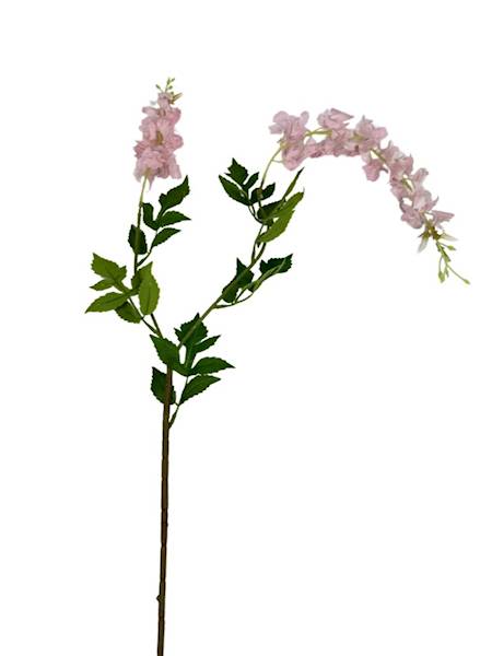Wisteria gumowa gałązka 110 cm jasny róż