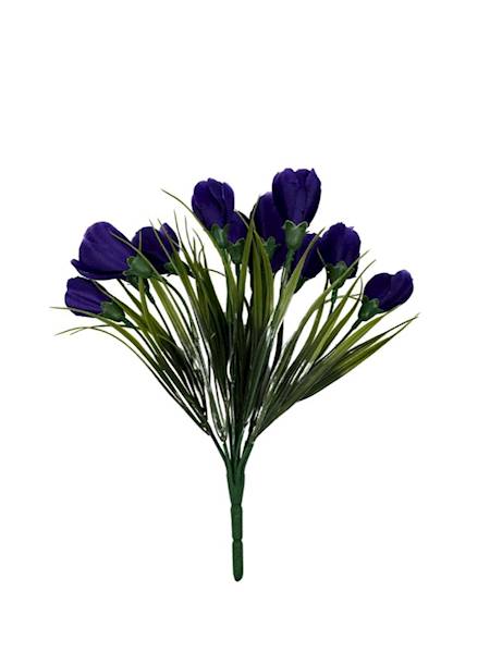 Bukiet krokus 26 cm ciemny fiolet