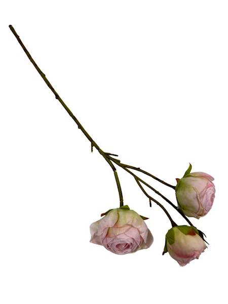 RÓŻA GAŁĄZKA 42 CM DELIKATNY RÓŻ